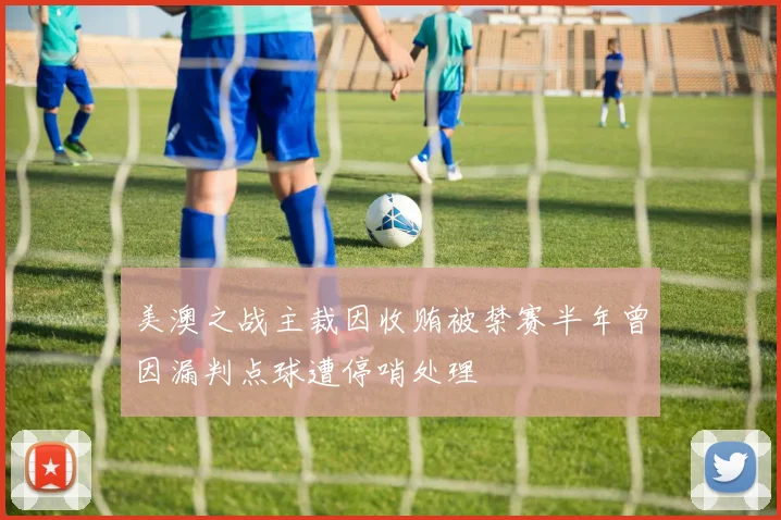 美澳之战主裁因收贿被禁赛半年曾因漏判点球遭停哨处理